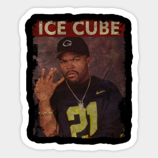 TEXTURE ART- Ice Cube - RETRO STYLE Sticker